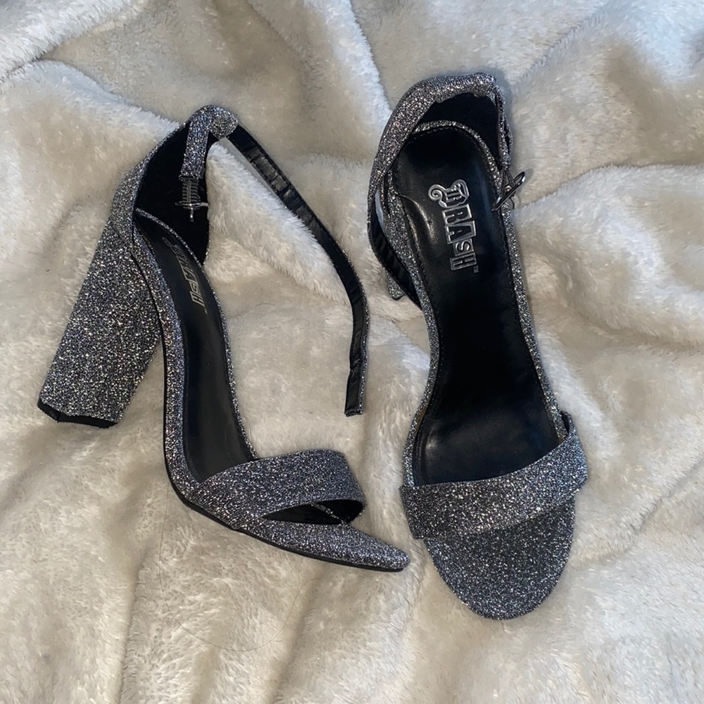 Silver Glittery Heels